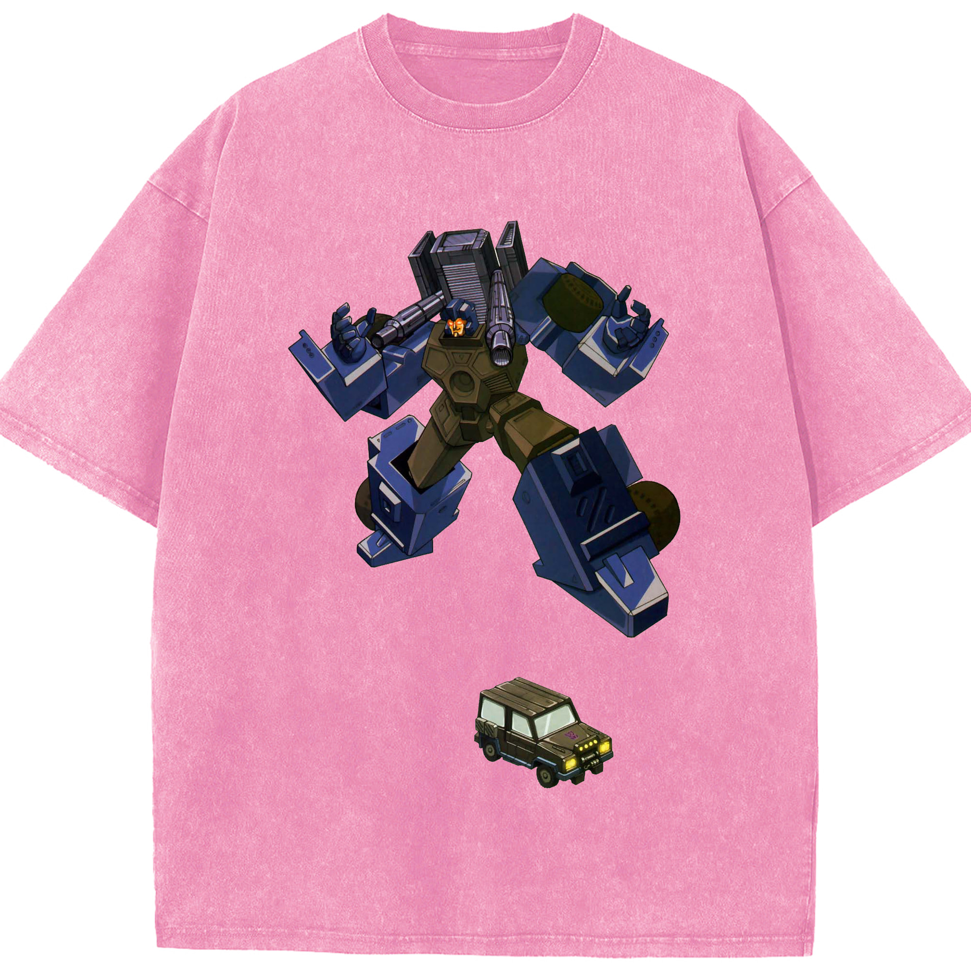 （画像用）  綿100% ヴィンテージ風 半袖Tシャツ（フロントプリント）